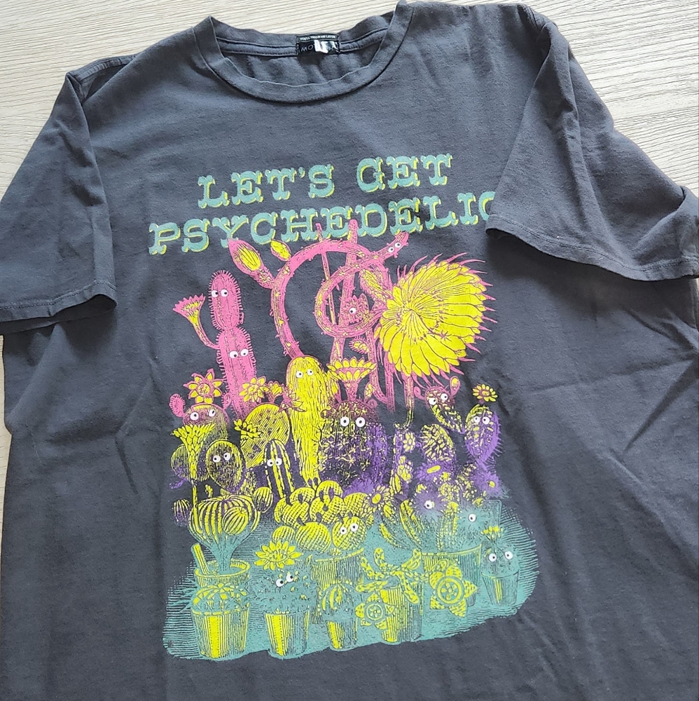 MOTHER Black Psychedelic Graphic Tee